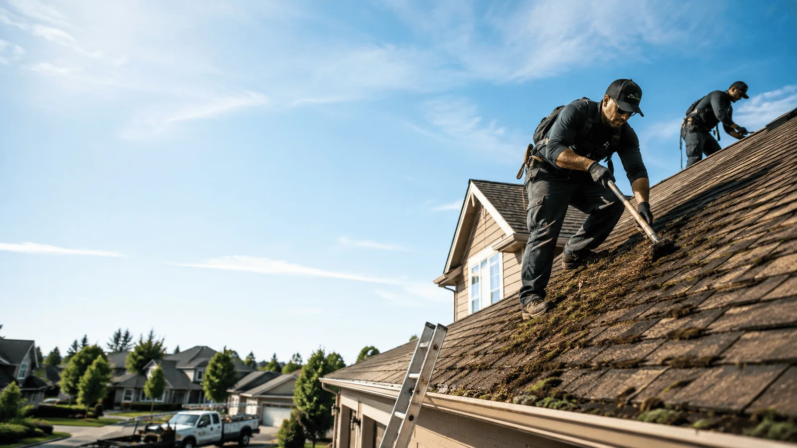Roof Moss Removal in Sciota, IL near me